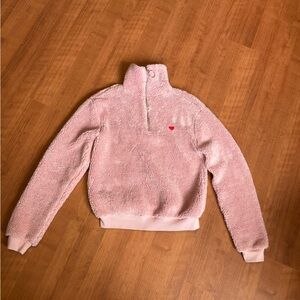 Quarter zip sherpa